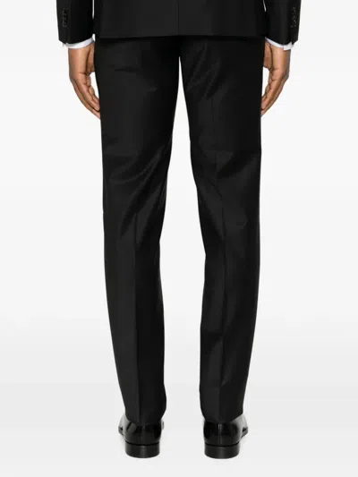 Brian Dales Long-sleeve Buttoned Suit In Black