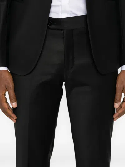 Brian Dales Long-sleeve Buttoned Suit In Black