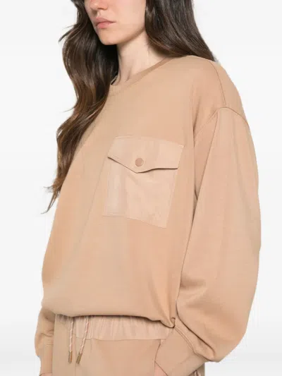 Twinset Flap-pocket Drop-shoulder Sweatshirt In Multi