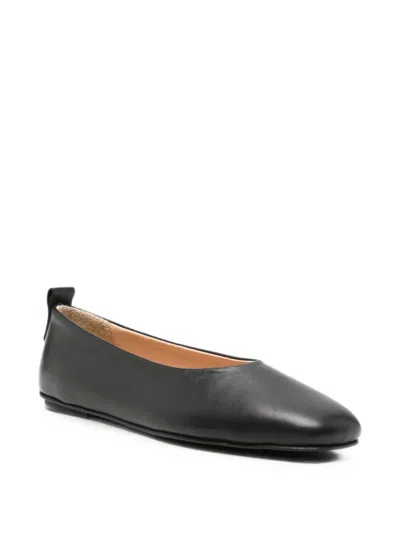 Sergio Moretti Firenze Pull-tab Ballet Flats In Black