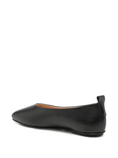 Sergio Moretti Firenze Pull-tab Ballet Flats In Black