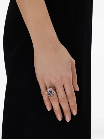 Nanis Large Reverse Double Face Multi-stone Ring In 金色