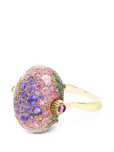 Nanis Large Reverse Double Face Multi-stone Ring In 金色