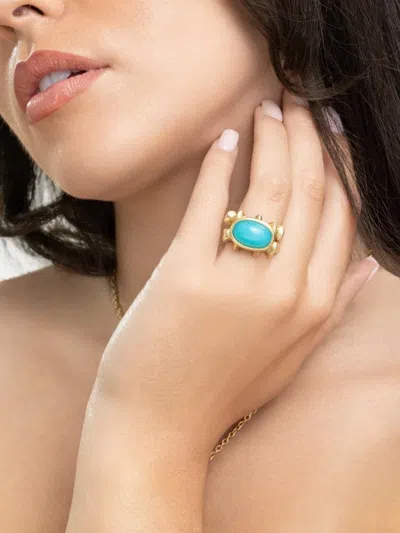 Vram Chrona Ii Chrysocolla Ring In Multi