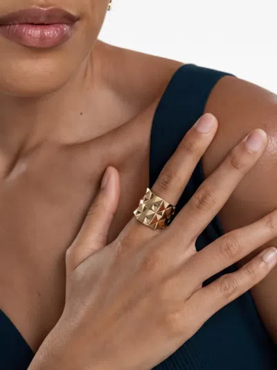 Cadar Python Wide Ring In Gold
