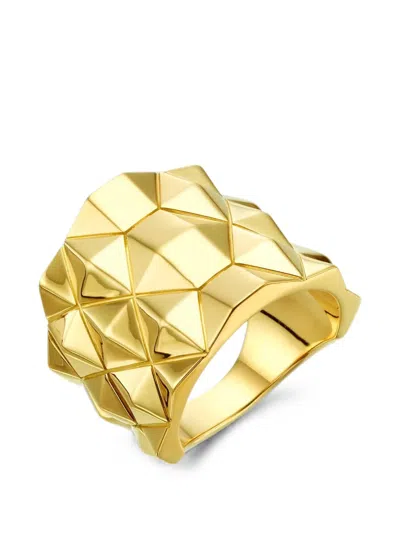 Cadar Python Wide Ring In Gold