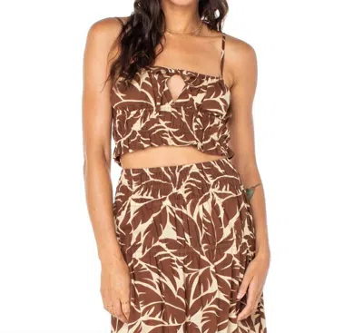 Roxy Sunset Mist Ii Top In Brown