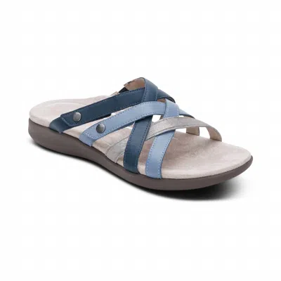 Aetrex Kasey Adjustable Slide Sandals In Multi