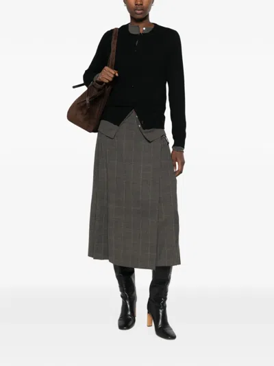 Bompard Button-up Cashmere Cardigan In Black