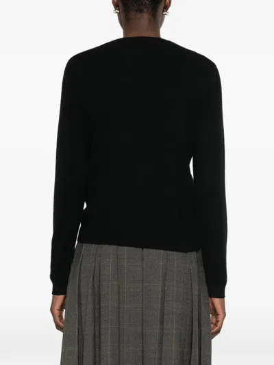 Bompard Button-up Cashmere Cardigan In Black
