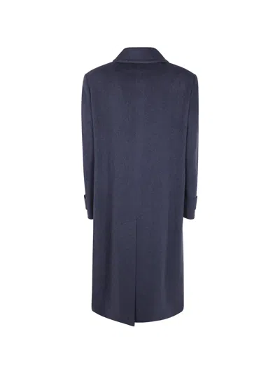 Tagliatore Single-breasted Wool Coat In Gray