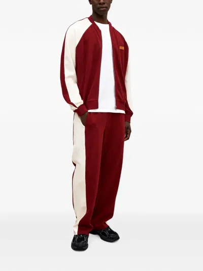 Maison Hideout Flower-patch Zip-up Track Suit In Multi