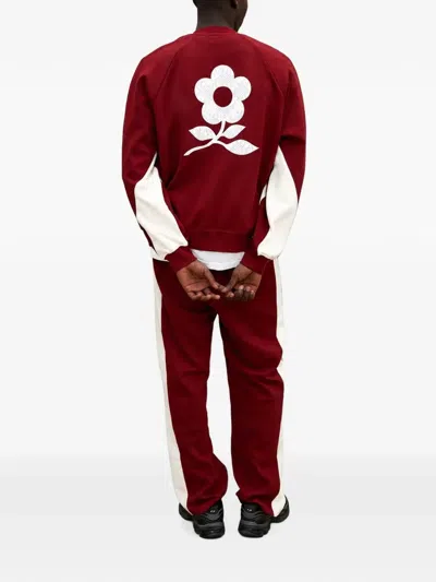 Maison Hideout Flower-patch Zip-up Track Suit In Multi