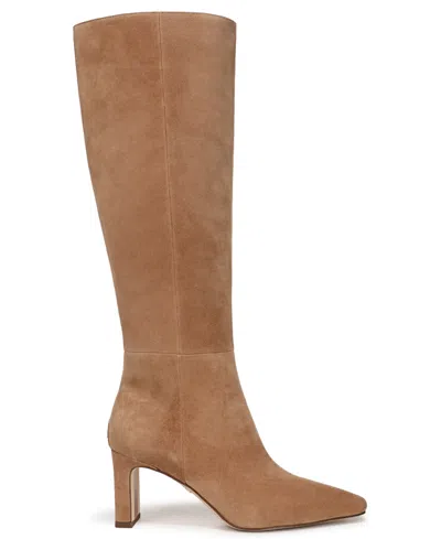 Sam Edelman Sylvia Snip-toe Knee-high Dress Boots In Brown