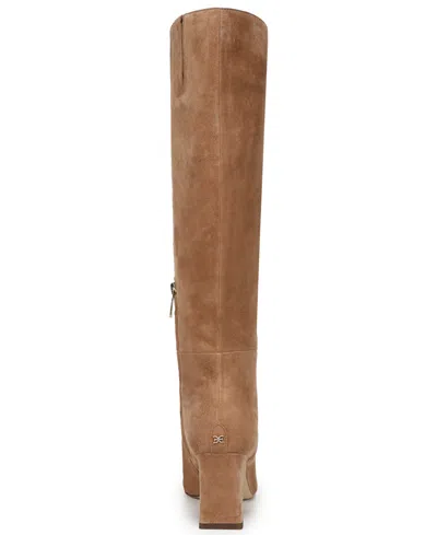 Sam Edelman Sylvia Snip-toe Knee-high Dress Boots In Brown