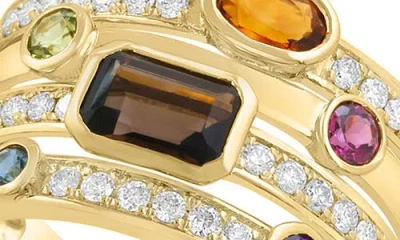 Effy Gold Plated Multi-stone Statement Ring In Multi