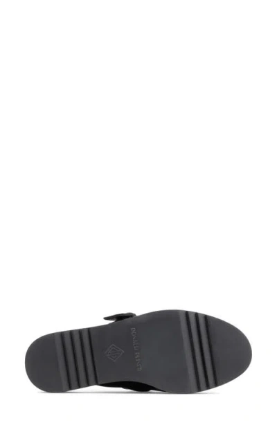 Donald Pliner Elvesa Leather Platform Wedge Mule In Black