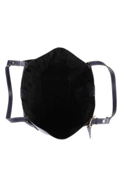 True Religion Multi Patch Graphic Tote In Navy