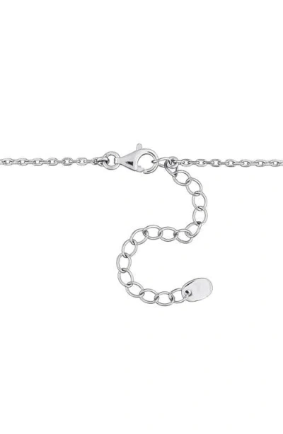 Delmar Pear Shaped Created Ruby Drop Necklace In Red