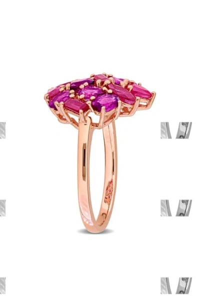 Delmar Multi-shaped Ruby Statement Ring In Red