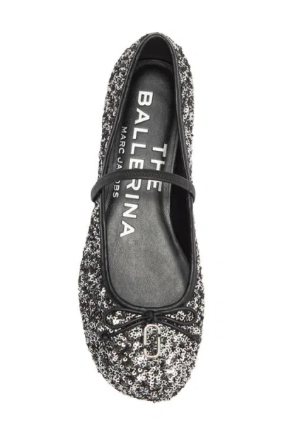 Marc Jacobs The Sequined Sabrina Ballerina Flats In Black