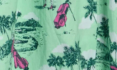 Printfresh Print Robe In Putting Green