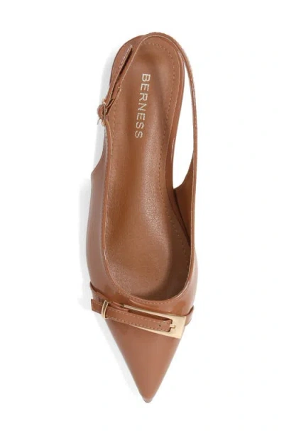 Berness Chantal Pointed Toe Slingback Flat In Multi