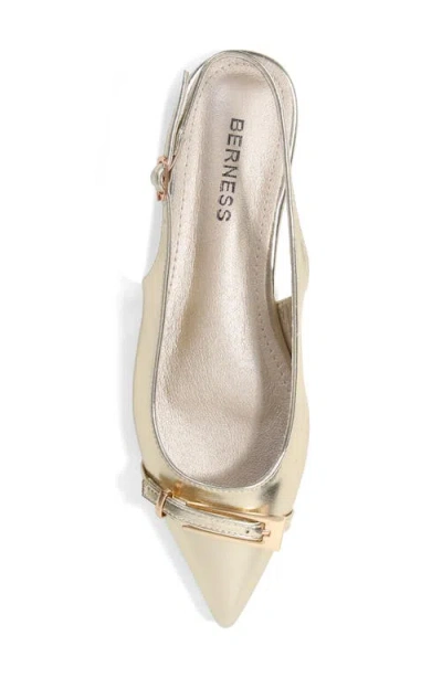 Berness Chantal Pointed Toe Slingback Flat In Multi