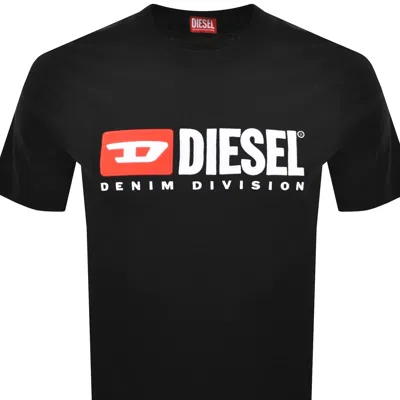 Diesel Essentials Man T-shirt Black Size L Cotton In Black