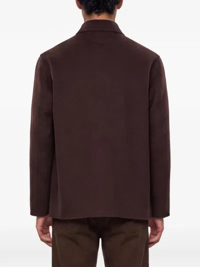 Kiton Patch-pocket Button-up Jacket In Brown