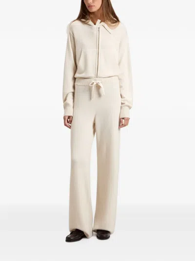 Woolrich Drawstring Knitted Trousers In Neutrals