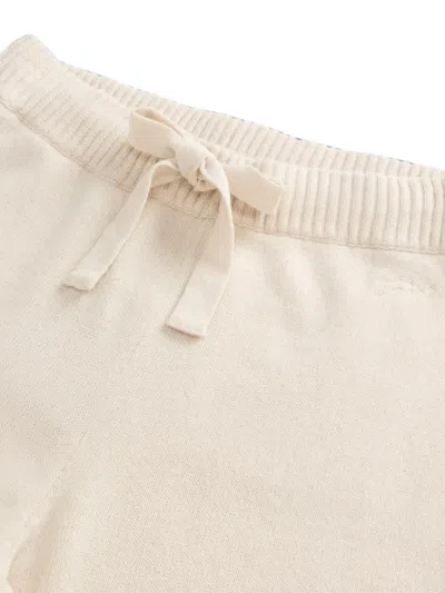 Woolrich Drawstring Knitted Trousers In Neutrals