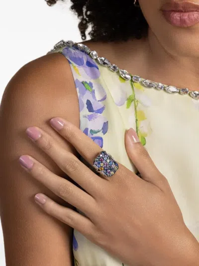 Sylva & Cie Ten Table Sapphire Ring In Multi