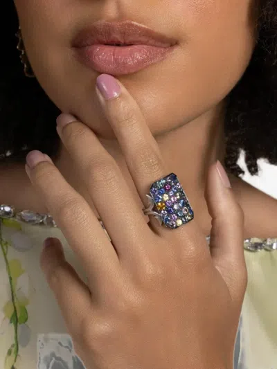 Sylva & Cie Ten Table Sapphire Ring In Multi