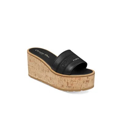 Dior Dway Platform Slide In Black