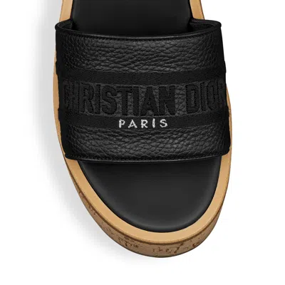 Dior Dway Platform Slide In Black