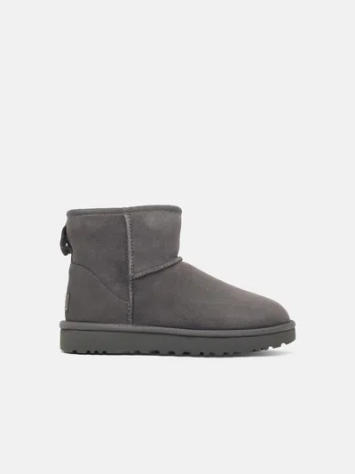 Ugg Rear Pull-ring Snow Boots In Gray