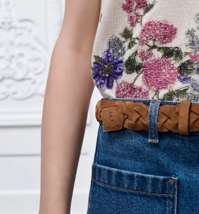 Dior Cd Classy Belt In Brown