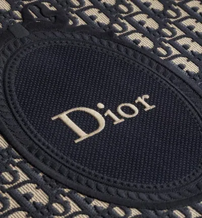 Dior Medium  Book Tote With Strap In Blue