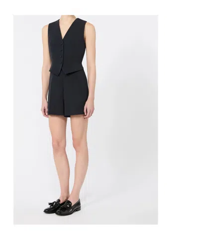Max Mara Combinaison Short En Cady In Blue