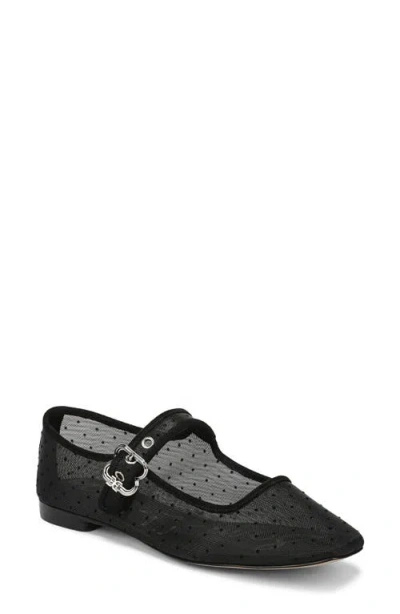 Sam Edelman Michaela Mesh Mary Jane Flat In Black