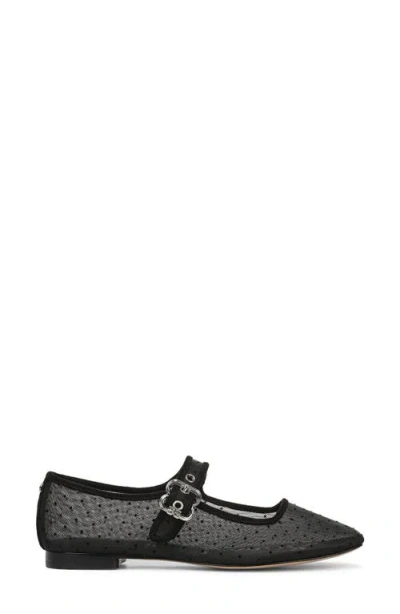 Sam Edelman Michaela Mesh Mary Jane Flat In Black