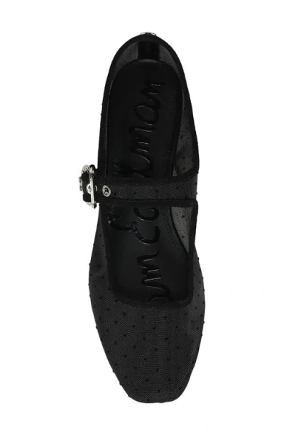 Sam Edelman Michaela Mesh Mary Jane Flat In Black