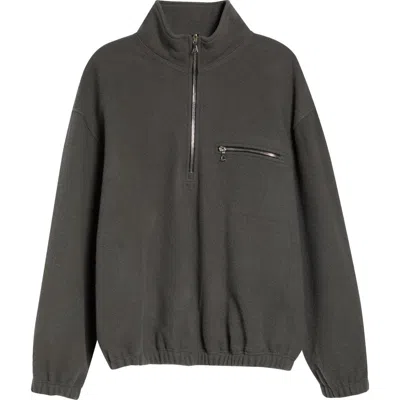 Rier Giacca Polar Con Zip A Collo Alto In Green
