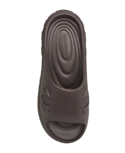 True Religion Tupac Molded Slide In Brown