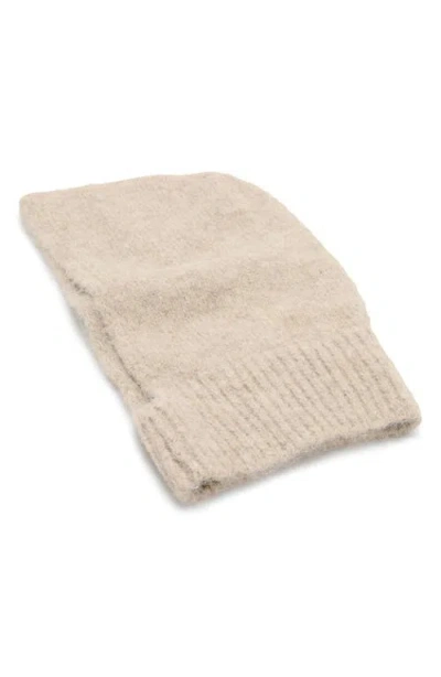 Mango Knit Balaclava In Neutral