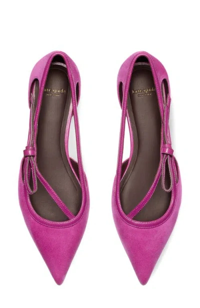 Kate Spade New York Loop Pointed Toe Flat In Purple