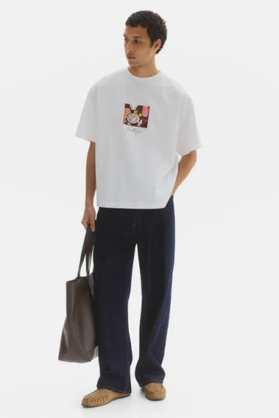 H&m Oversized Fit T-shirt In White