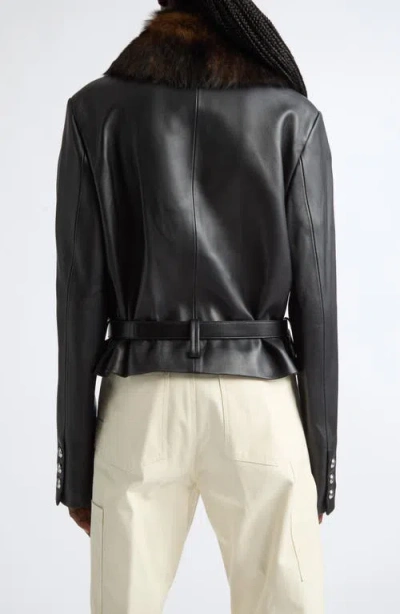 Altuzarra Simons Leather Jacket In Black
