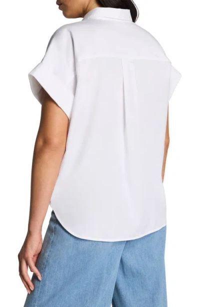 Spanx ® Oversized Button-front Shirt In White
